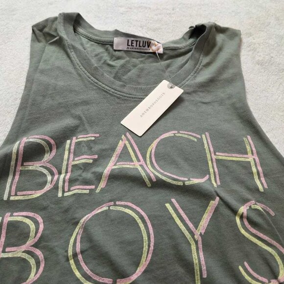 New (with tiny flaw) XXS Anthropologie x Letluv The Beach Boys tank top - Picture 6 of 11